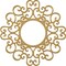 Ekena Millwork Reims Architectural Grade PVC Pierced Ceiling Medallion, Gold, 16"OD x 6 1/8"ID x 1/2"P CMPP16RESGO - alternate 1